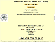 Tablet Screenshot of ponderosa-kennels.org.uk